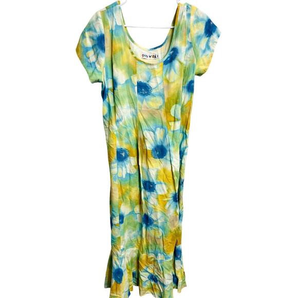 Jams World Dresses & Skirts - Vintage Jams World Paca Palomorca Hawaiian Maxi Dress Floral Boho Beachy Size M